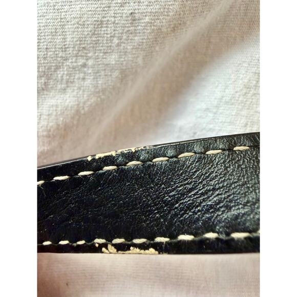 Kate Spade New York Black White Satchel Purse Handbag Shoulder Bag Polka Dot - Picture 5 of 16